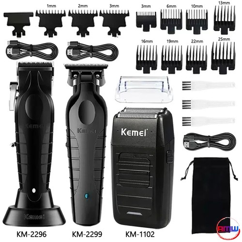Hair clipper kit kemei 2296 - kemei, km-2296