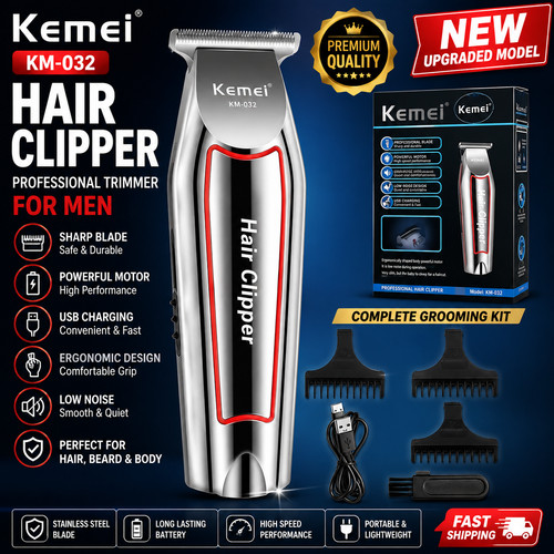 Kemei hair trimmer electric - kemei,