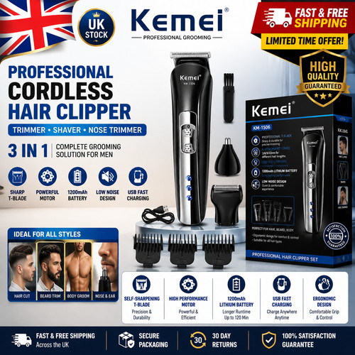 Kemei professional cordless - kemei,