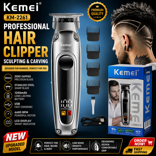 Hair trimmer kemei 2261 usb - trimmer, km-2261