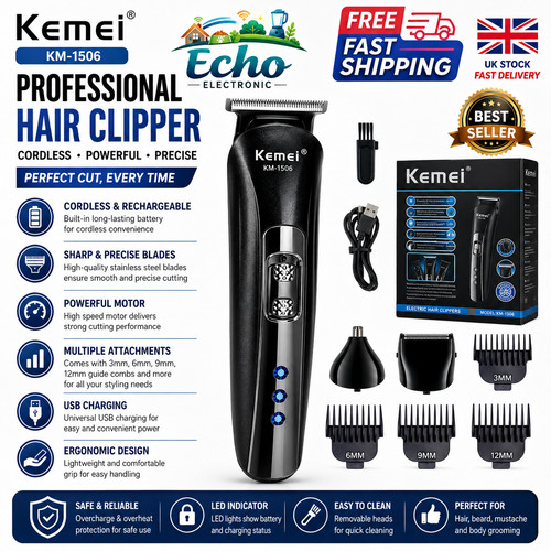 Kemei professional cordless - kemei,