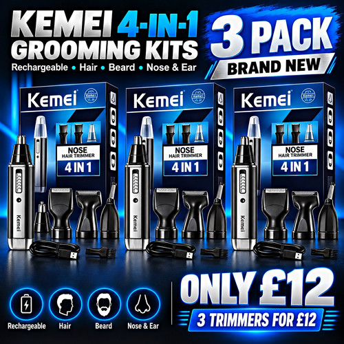 Kemei 1 rechargeable - kemei, 4-in-1