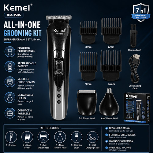 Kemei professional cordless - kemei,
