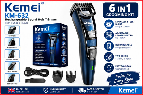 Kemei 632 rechargeable - kemei,